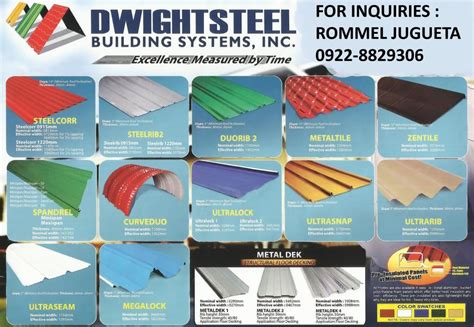 types of roofing sheets philippines